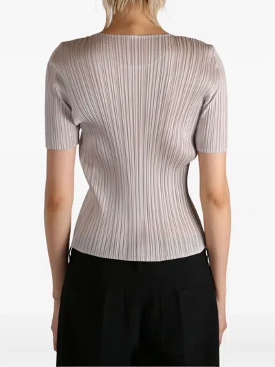Issey Miyake New Colorful Basics 4 Pleated Top