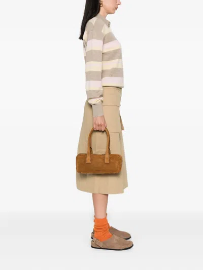 Staud The Dude Suede Zip-top Tote Bag