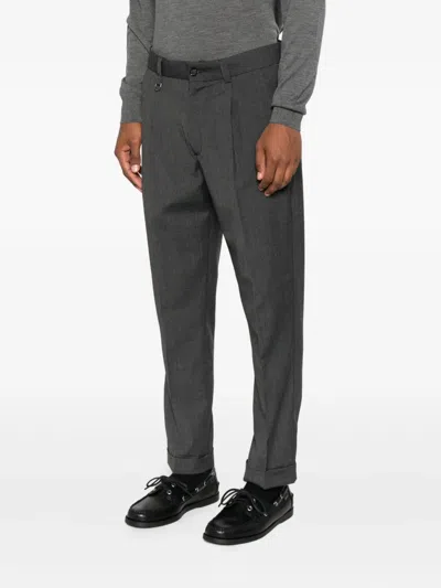 Paolo Pecora Pleated-cuffed Trousers In Green