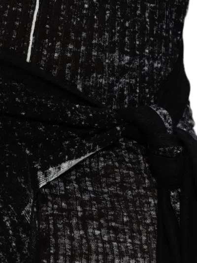 Diesel Tie-detail Asymmetric Dress In Black