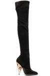 GIVENCHY MULTICOLOR HEEL SUEDE OVER THE KNEE BOOTS,BE09105178
