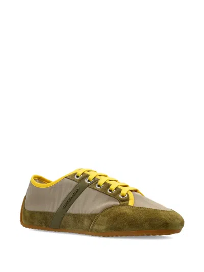 Givenchy Khaki Yellow Polyamide Sneakers