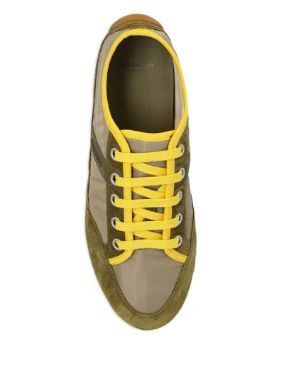 Givenchy Khaki Yellow Polyamide Sneakers