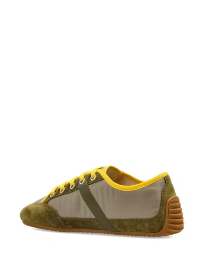 Givenchy Khaki Yellow Polyamide Sneakers