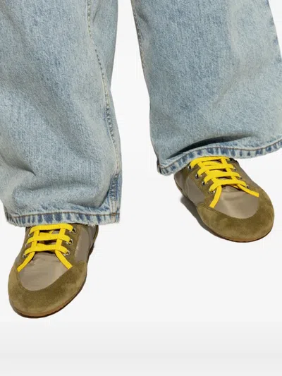 Givenchy Khaki Yellow Polyamide Sneakers