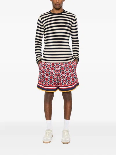 Valentino Monogram-patterned Shorts In Multi