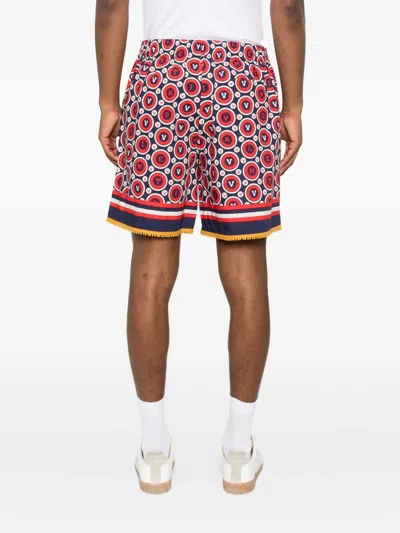 Valentino Monogram-patterned Shorts In Multi
