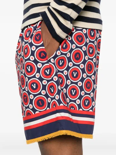 Valentino Monogram-patterned Shorts In Multi