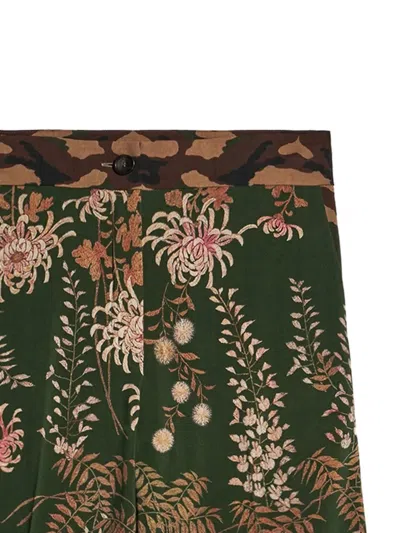 Pierre-louis Mascia Dylan Floral-print Camouflage-waist Trousers In Multi