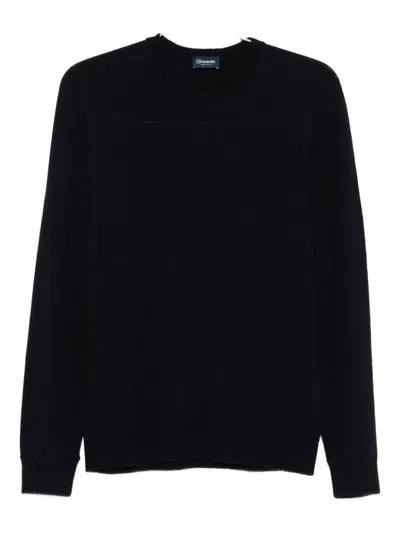Drumohr Blue Wool Crew-neck Sweater
