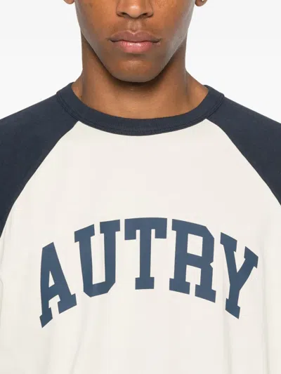 Autry Short Sleeves Contrasting Color In Blue