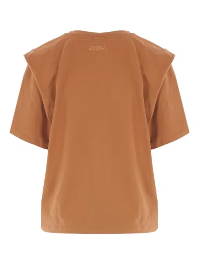 Isabel Marant Zelitos Layered Crewneck T-shirt In Brown