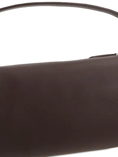The Row Round 90s Leather Tote Bag