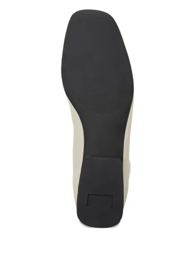 Camper Lace-up Leather Flats In Neutral