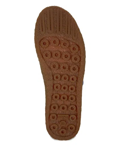 Camper Peu Terreno Buckle-strap Suede Ballet Flats In Green