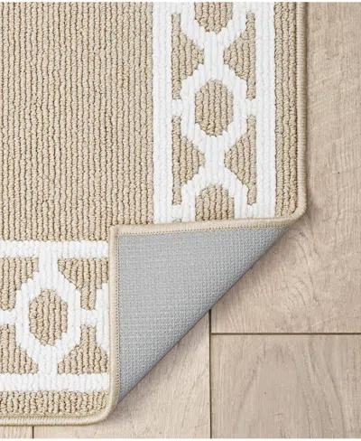 Jean Pierre New York Christine Trellis Border Tufted Runner Rug, 30" X 120"