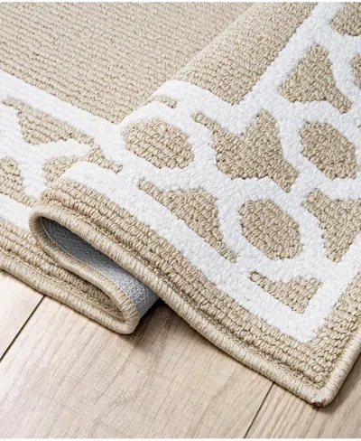 Jean Pierre New York Christine Trellis Border Tufted Runner Rug, 30" X 120"