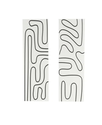 Rosemary Lane Wood Contemporary Wall Art, Set Of 2