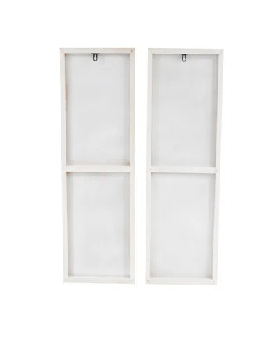 Rosemary Lane Wood Contemporary Wall Art, Set Of 2