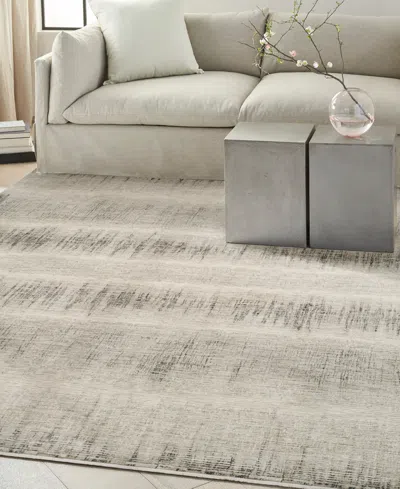 Calvin Klein Ck079 Notes Not06 5'2"x7'2" Area Rug In Neutral