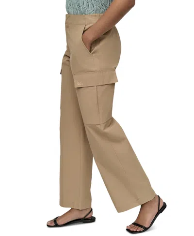Dkny Jeans Women's High Rise Straight Leg Cargo Pants