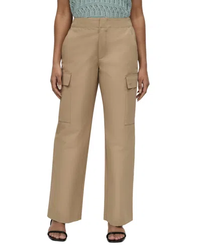 Dkny Jeans Women's High Rise Straight Leg Cargo Pants