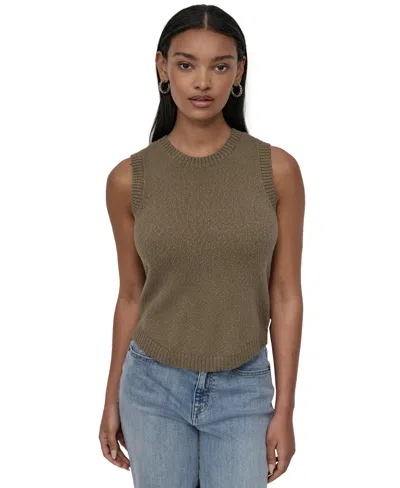 Dkny Jeans Women's Cotton Boucle Sleeveless Sweater