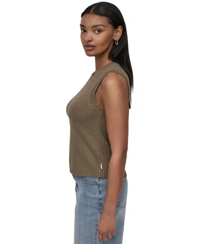 Dkny Jeans Women's Cotton Boucle Sleeveless Sweater