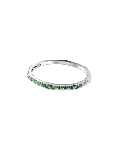 Swarovski Matrix Octagon-shape Bangle In Metallic