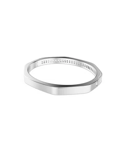 Swarovski Matrix Baguette Cut White Rhodium Plated Bangle Bracelet