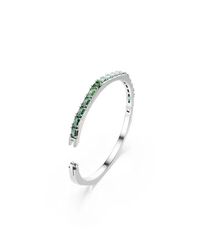 Swarovski Matrix Octagon-shape Bangle In Metallic
