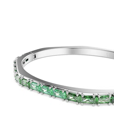 Swarovski Matrix Octagon-shape Bangle In Metallic