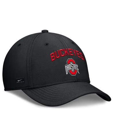 Nike Men's Black Ohio State Buckeyes 2025 On-field Rise Performance Flex Hat