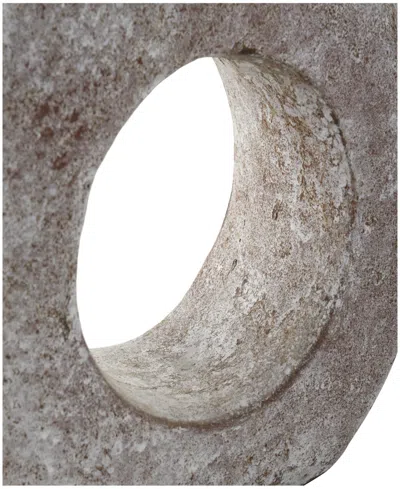 Rosemary Lane 12" Antique Style Donut Textured Ceramic Vase