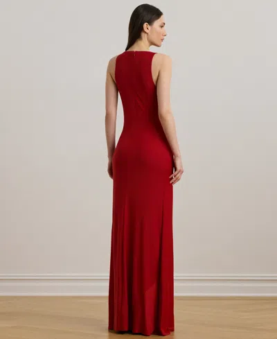 Ralph Lauren Women's Ring-trim Jersey Cowlneck Gown