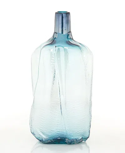 Rosemary Lane Glass Abstract Handmade Blown Decorative Vase, 16"