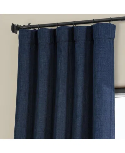 Half Price Drapes Tuscany Green Textured Faux Linen Room Darkening Curtain