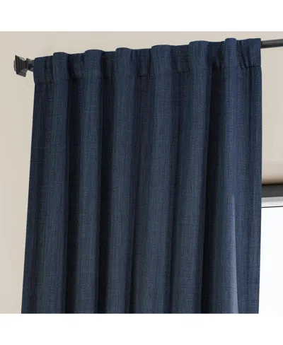 Half Price Drapes Tuscany Green Textured Faux Linen Room Darkening Curtain