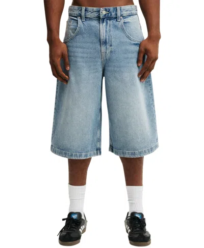 Cotton On Y2k Super Wide Jort In Blue