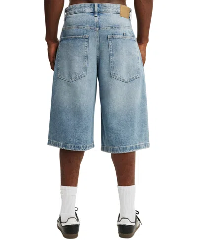 Cotton On Y2k Super Wide Jort In Blue