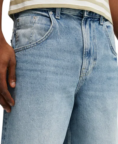 Cotton On Y2k Super Wide Jort In Blue