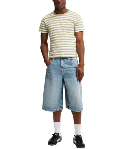 Cotton On Y2k Super Wide Jort In Blue