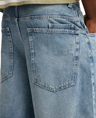 Cotton On Y2k Super Wide Jort In Blue