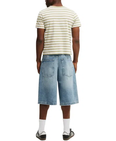 Cotton On Y2k Super Wide Jort In Blue