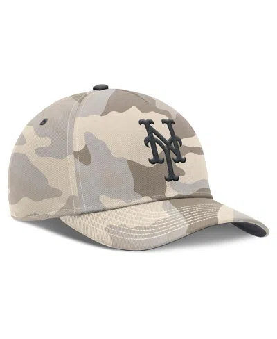 Nike Men's Natural New York Mets Camo Pack Rise Adjustable Hat
