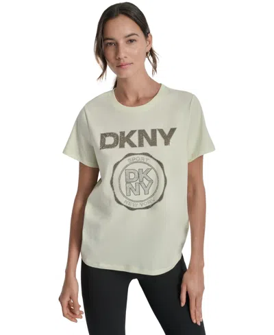 Dkny Sport Women's Medallion Logo Crewneck T-shirt
