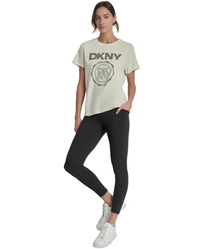 Dkny Sport Women's Medallion Logo Crewneck T-shirt