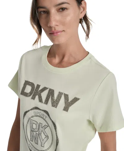 Dkny Sport Women's Medallion Logo Crewneck T-shirt