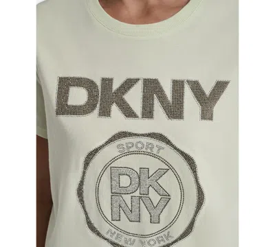 Dkny Sport Women's Medallion Logo Crewneck T-shirt