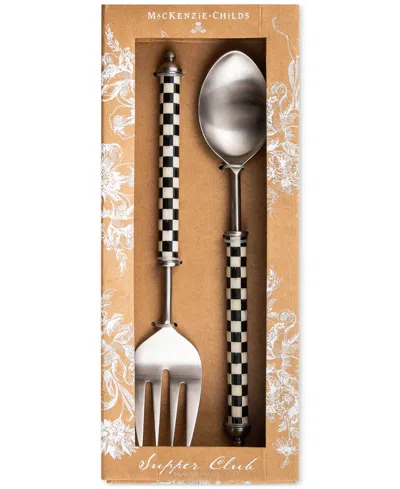 Mackenzie-childs Courtly Check Supper Club Salad Serving Set